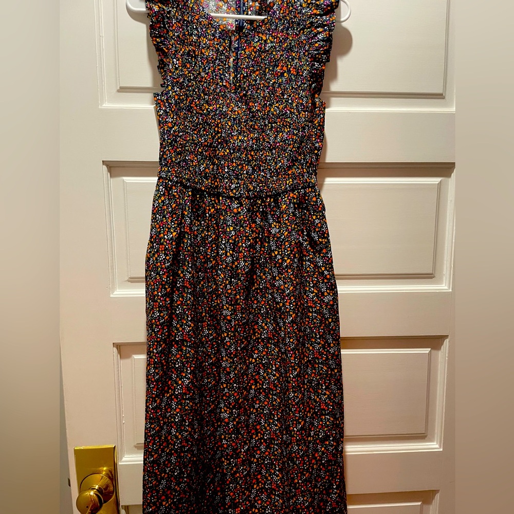 NWT JCrew Vneck Floral Midi Dress S